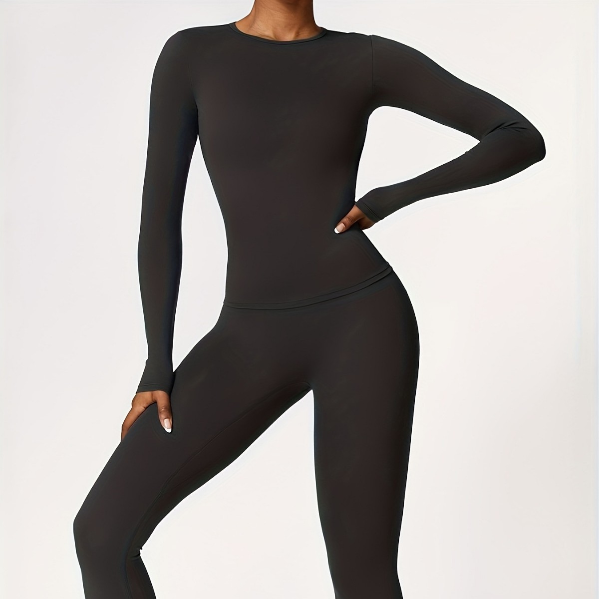 Pilates & Yoga Studio Alineacion - Tight-fitting yoga suit slim long-sleeved outdoor