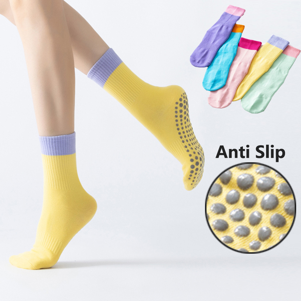 Pilates Yoga Hose - Fashion Color match Women's yoga socks