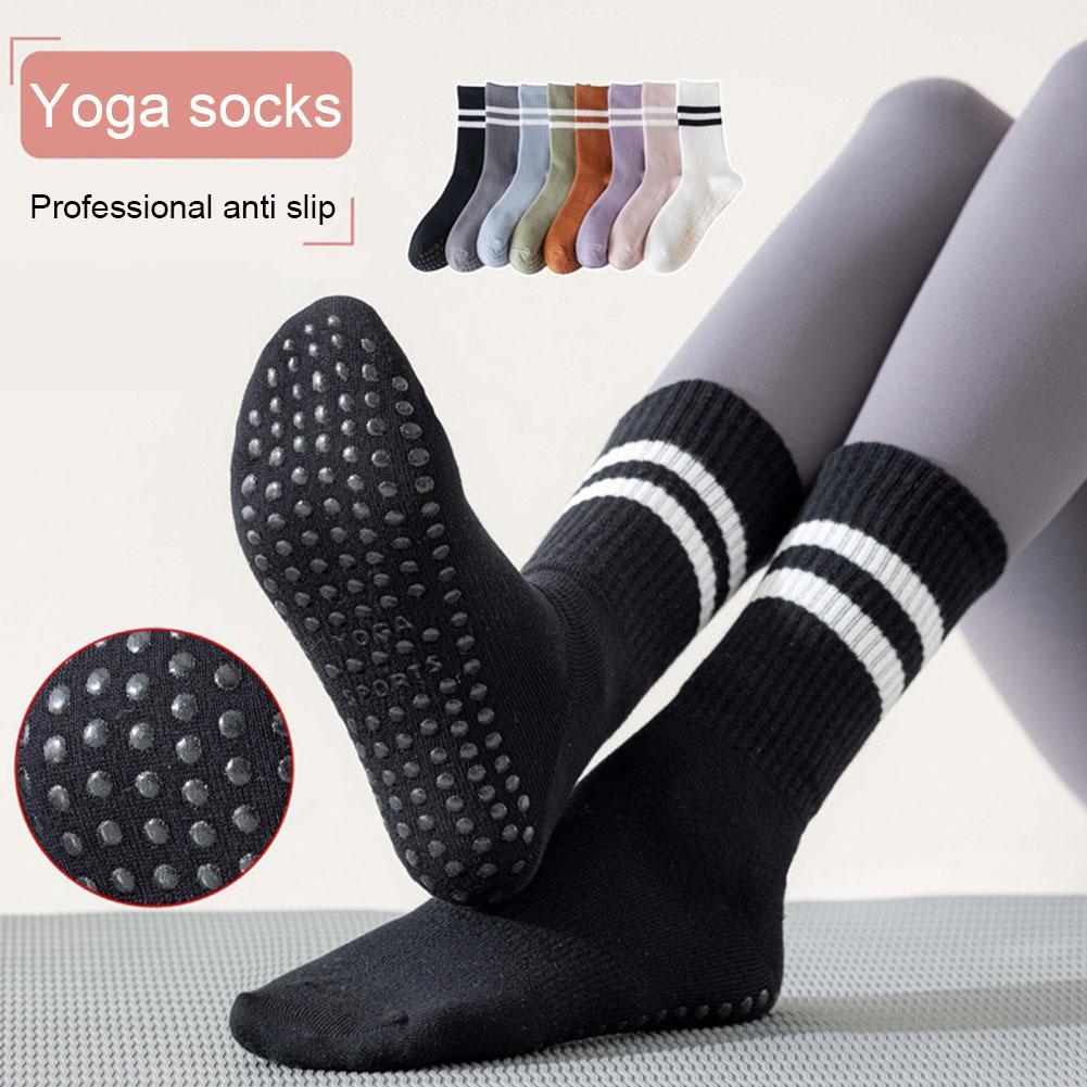 Pilates Yoga Hose - 8 Colors Sports Socks Cotton Mid-tube