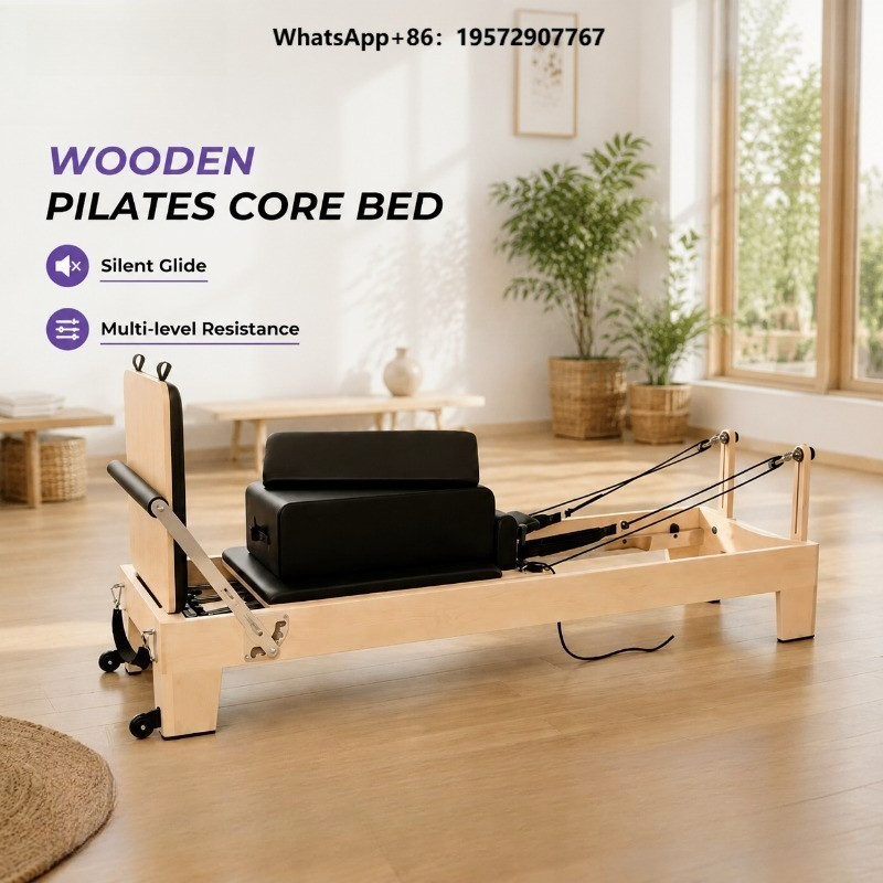 Pilates Yoga Machine - Commercial White Maple Pilates Reformer Professional