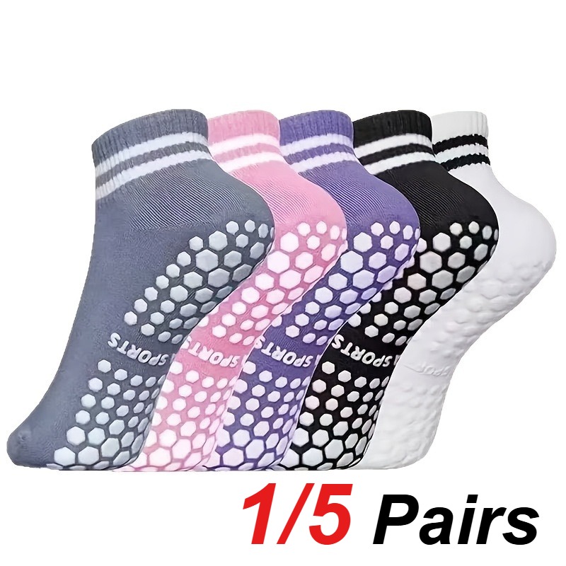 Pilates & Yoga Studio Alineacion - 1/5 Pair Women's Silicone Anti Slip