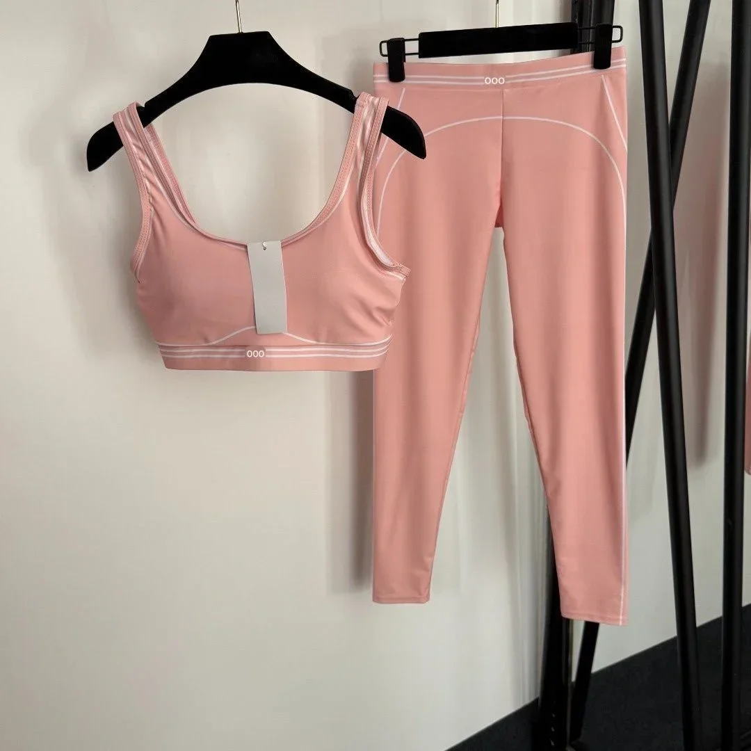 Pilates Yoga Outfit - Tank Top and Pants Two Piece
