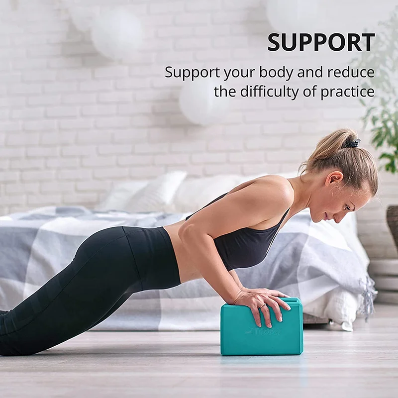 Pilates Yoga Matte - Yoga Building Blocks Cubes Pilates Bricks