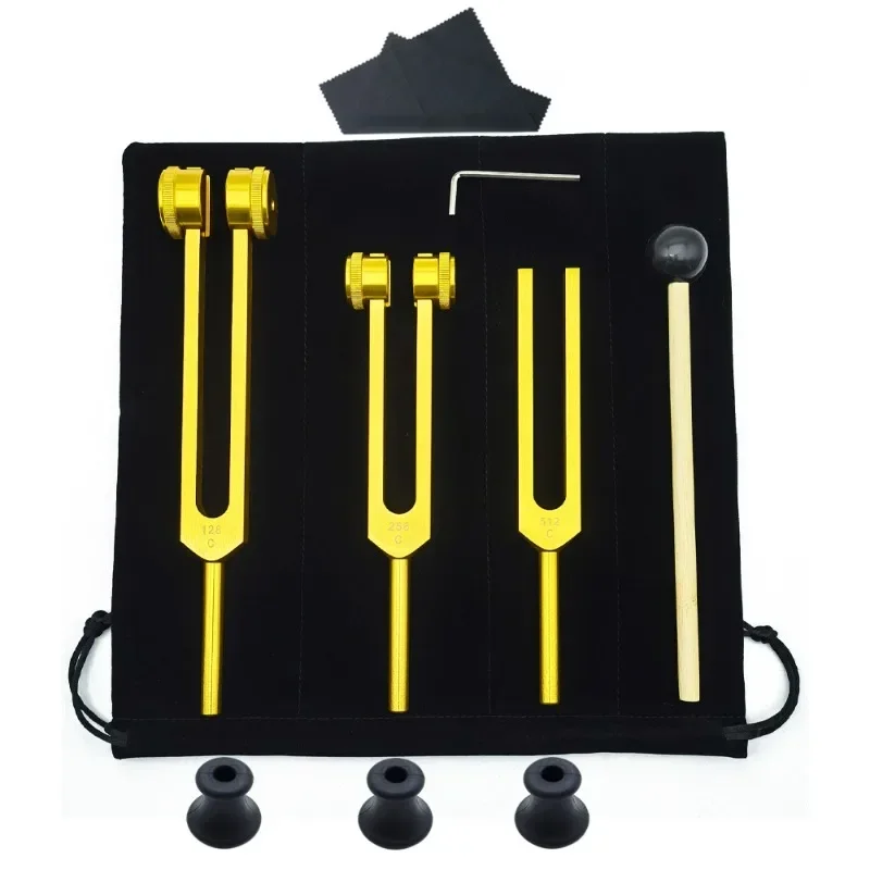 3PCS Tuning Fork Set 128 256 5 - огляд і ціна Pilates Yoga Outfit