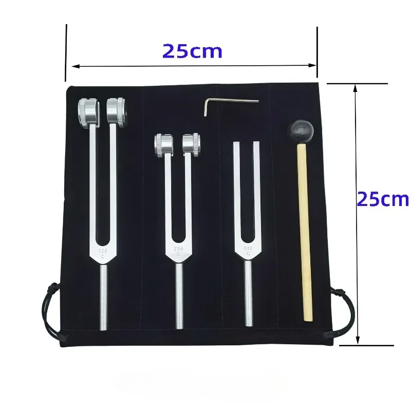 3PCS Tuning Fork Set 128 256 5 - огляд і ціна Pilates Yoga Outfit