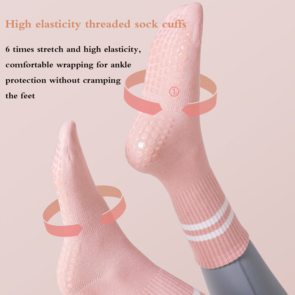 1 pair of yoga socks, medium t - огляд і ціна Pilates Yoga Hose
