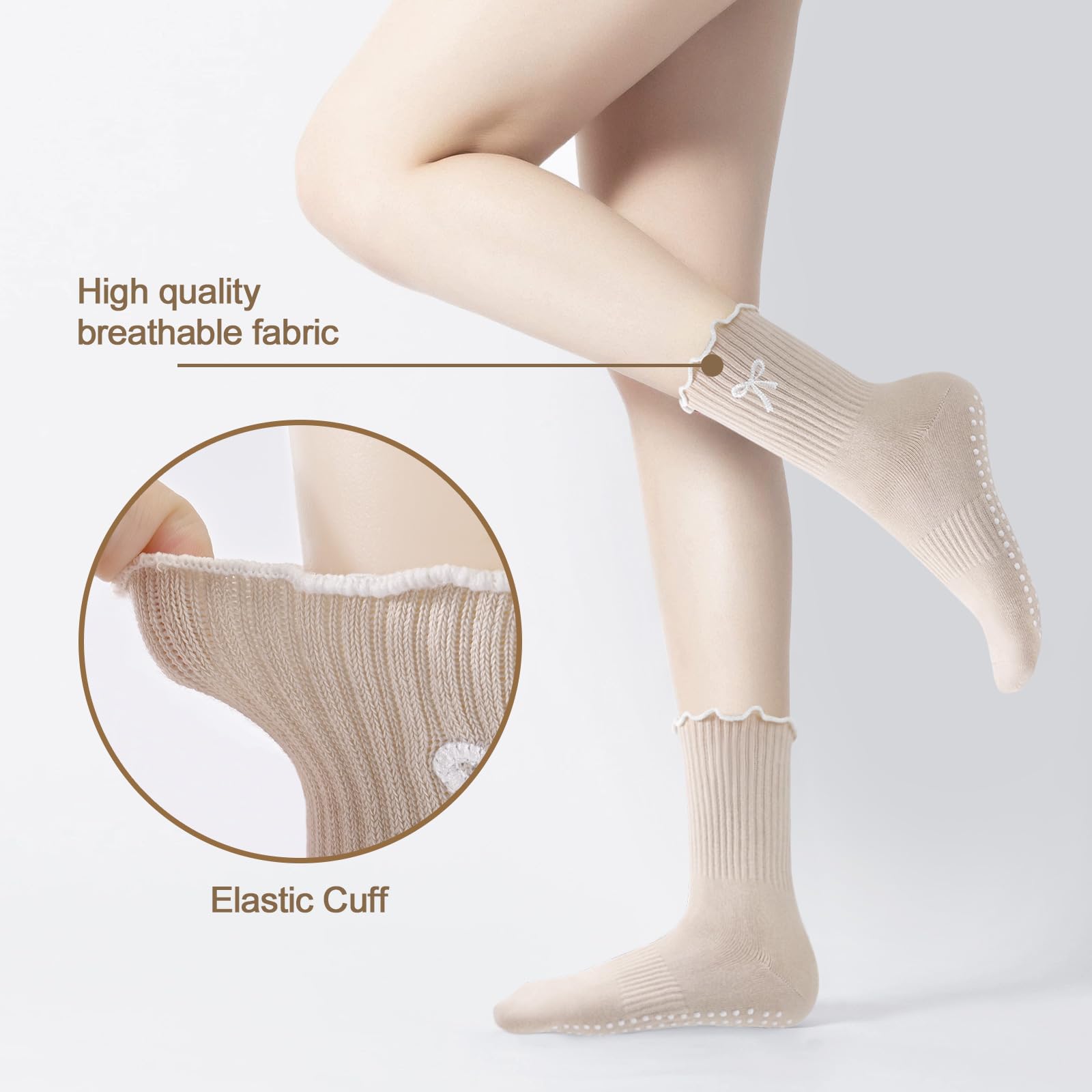 3 Pairs Non-Slip Grip Pilates  - огляд і ціна Pilates Yoga Hose
