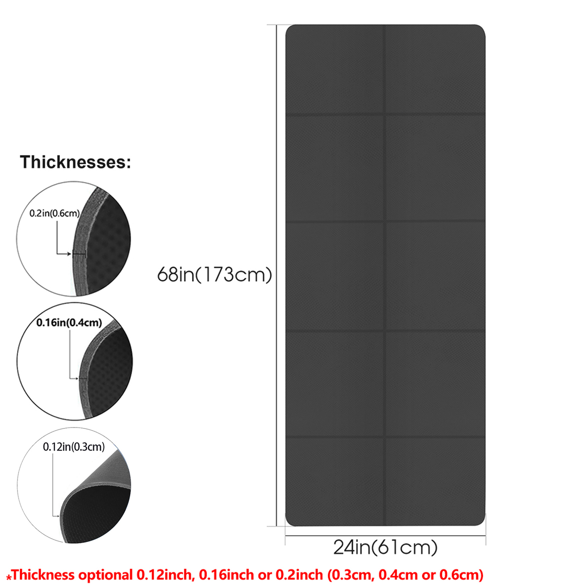 Foldable Yoga Mat Black Eco Fr - огляд і ціна Pilates Yoga Matte