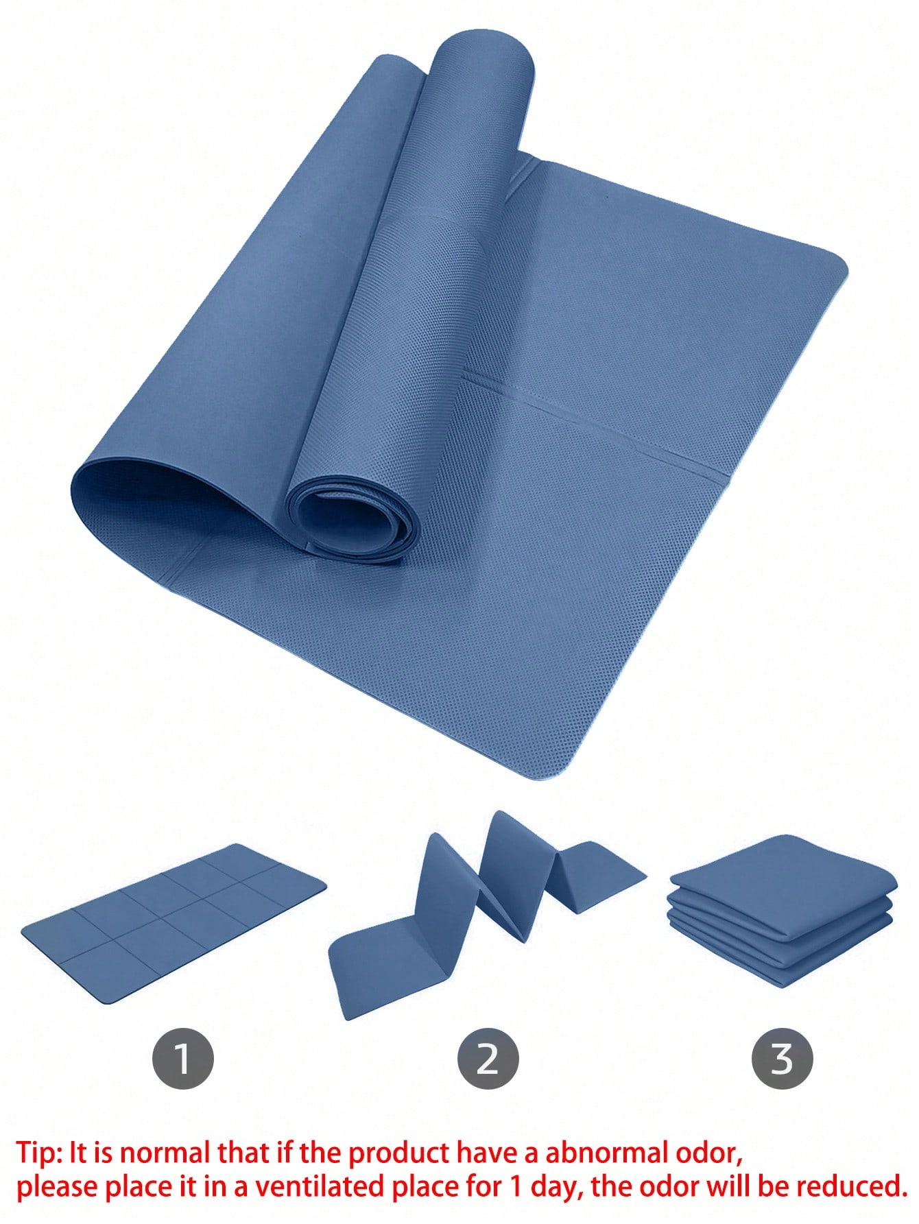 Foldable Yoga Mat Dark Blue Ec - огляд і ціна Pilates Yoga Matte