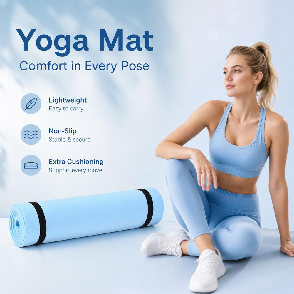 1/2Pcs Thick Yoga Mat Anti-ski - огляд і ціна Pilates Yoga Matte